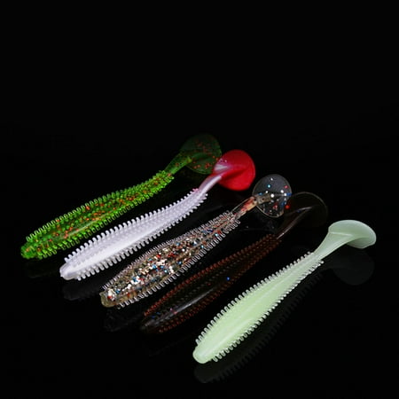 5 Stück Künstliche Gummiköder Liflike T Tail Sea Cucumber Shiner Baits 5 Stück Künstliche Gummiköder Liflike T Tail Sea Cucumber Shiner Baits